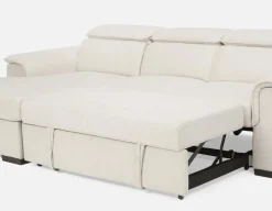ODETTE contemporary left-facing sectional sofa-bed with storage