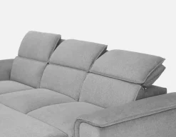 ODETTE contemporary left-facing sectional sofa-bed with storage
