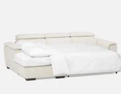 ODETTE contemporary left-facing sectional sofa-bed with storage