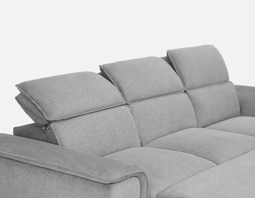 ODETTE contemporary right-facing sectional sofa-bed with storage