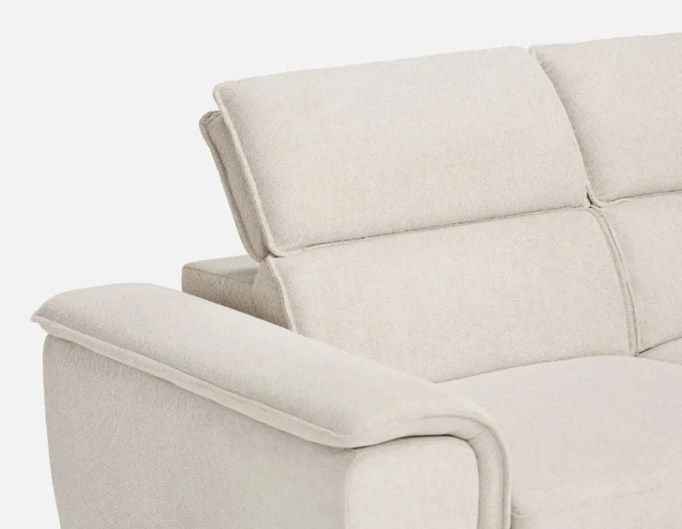 ODETTE contemporary right-facing sectional sofa-bed with storage
