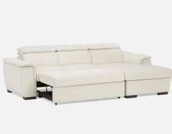ODETTE contemporary right-facing sectional sofa-bed with storage