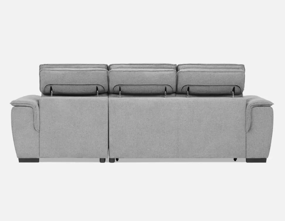 ODETTE contemporary right-facing sectional sofa-bed with storage