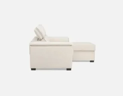 ODETTE contemporary right-facing sectional sofa-bed with storage