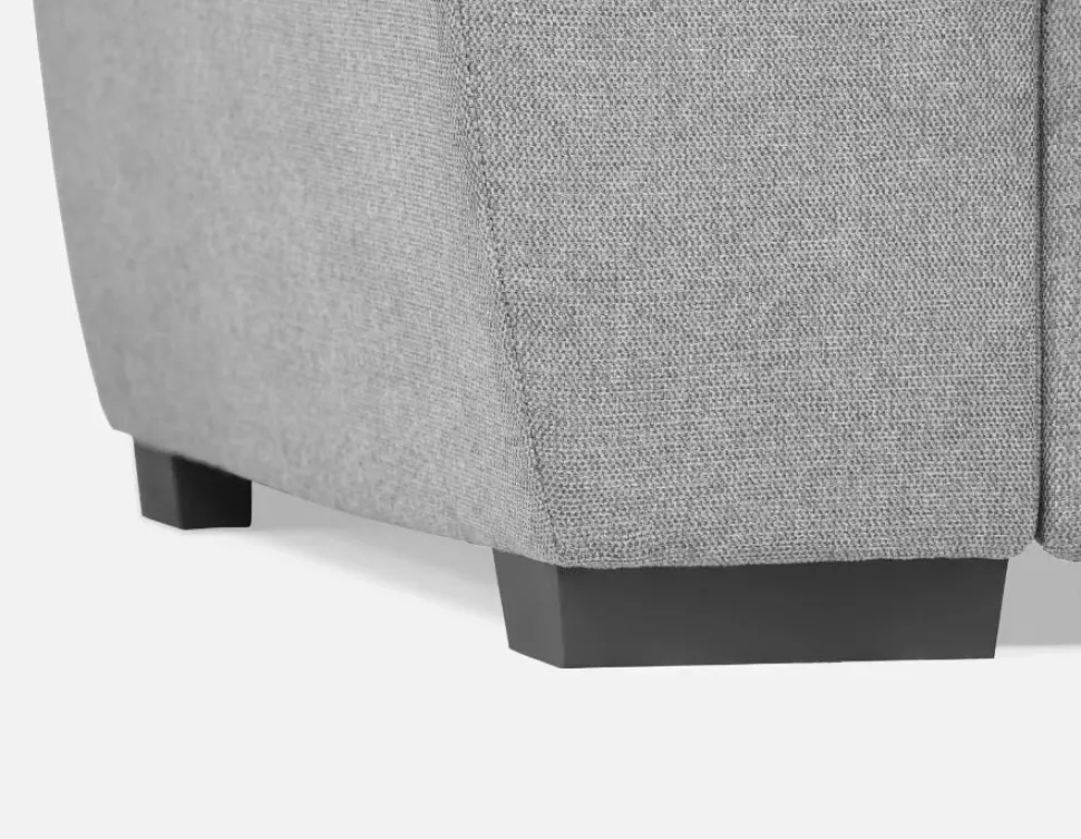 ODETTE contemporary right-facing sectional sofa-bed with storage