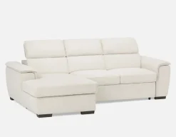ODETTE contemporary right-facing sectional sofa-bed with storage