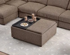 OLISA contemporary coffee table ottoman