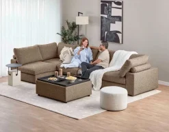 OLISA contemporary modular armless sofa