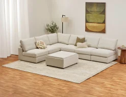 OLISA 6-pc modular interchangeable sofa