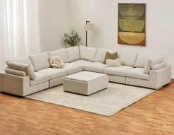 OLISA 7-pc modular interchangeable sofa