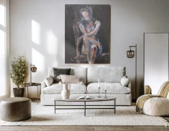 OPHELIA acrylic painting 120 x 160 cm