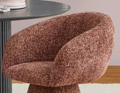 ORAN modern swivel dining armchair