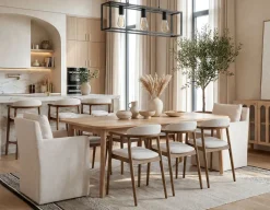 OSTIA dining chair on casters
