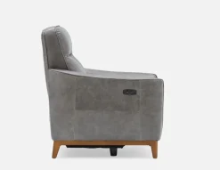 PALMER contemporary modern power-reclining 100% leather armchair