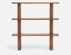 PALMO modern-retro 3-tier hutch shelf 110cm