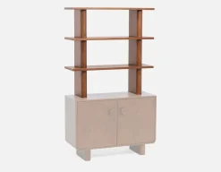 PALMO modern-retro 3-tier hutch shelf 110cm