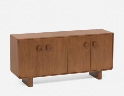 PALMO modern-retro 3-tier hutch shelf 110cm