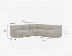 PAUL modern contemporary sectional sofa