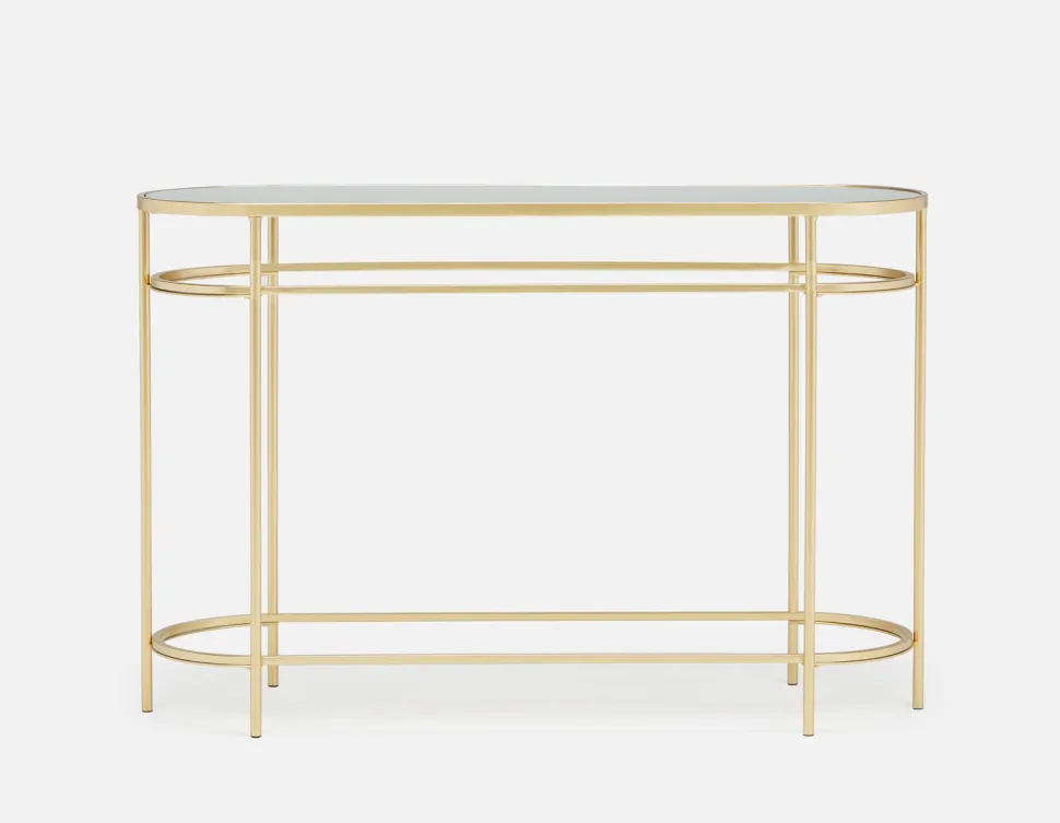 PETE mirrored top console table 120 cm