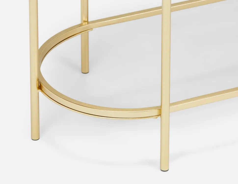 PETE mirrored top console table 120 cm