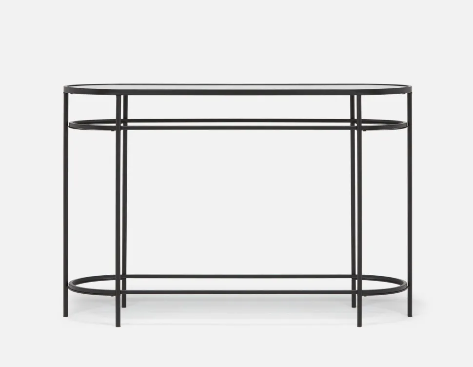 PETE mirrored top console table 120 cm
