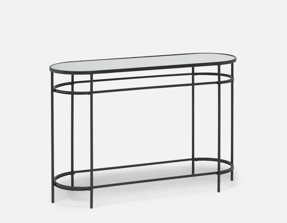 PETE mirrored top console table 120 cm