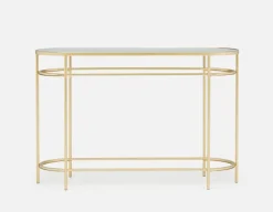 PETE mirrored top console table 120 cm