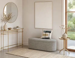 PETE mirrored top console table 120 cm