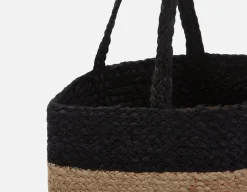 PHOEBE braided jute tote bag