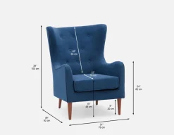 POLO contemporary tufted armchair