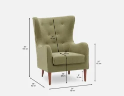 POLO contemporary tufted armchair