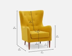 POLO contemporary tufted armchair