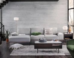PRESTON modern left-facing sectional sofa