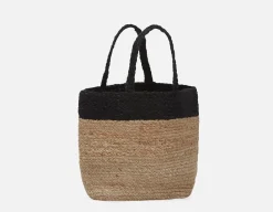 PRISCILLA braided jute tote bag