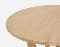 PRIYA round acacia wood dining table 140cm