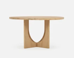 PRIYA round acacia wood dining table 140cm