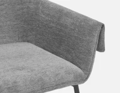 RALPH mid-century upholstered dining armchair