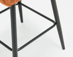 RALPH mid-century upholstered counter stool 66cm