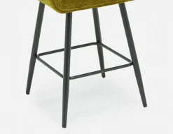 RALPH mid-century upholstered counter stool 66cm