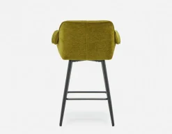 RALPH mid-century upholstered counter stool 66cm