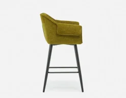 RALPH mid-century upholstered counter stool 66cm