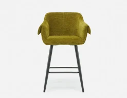 RALPH mid-century upholstered counter stool 66cm
