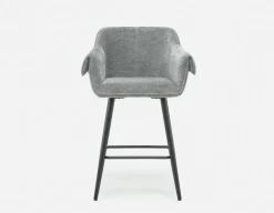 RALPH mid-century upholstered counter stool 66cm
