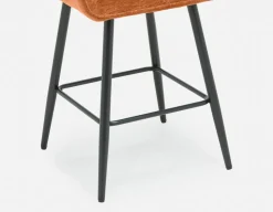RALPH mid-century upholstered counter stool 66cm