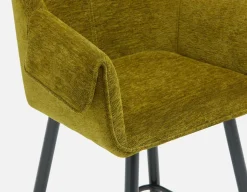RALPH mid-century upholstered counter stool 66cm