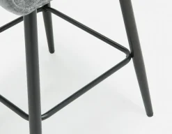 RALPH mid-century upholstered counter stool 66cm