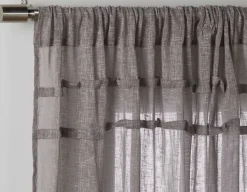 RAMONA set of 2 sheer curtain panels
