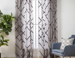 RAMONA set of 2 sheer curtain panels