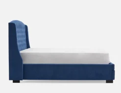 RAVEL traditional tufted upholstered wingback king-size bed with storage