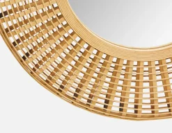 RAY bamboo mirror 91 cm